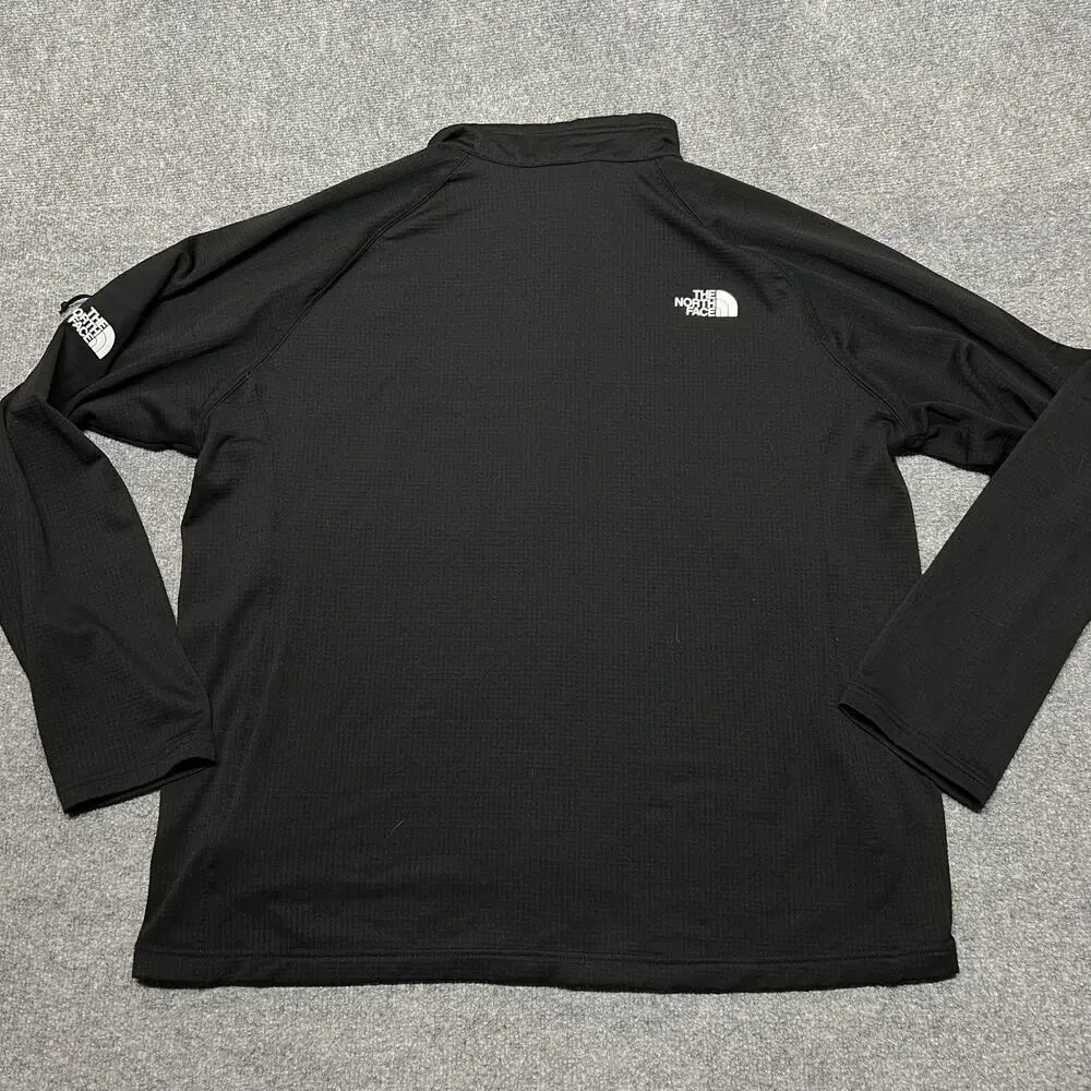 The North Face Jacket Mens 2XL Black Softshell Full Zip Microgrid
